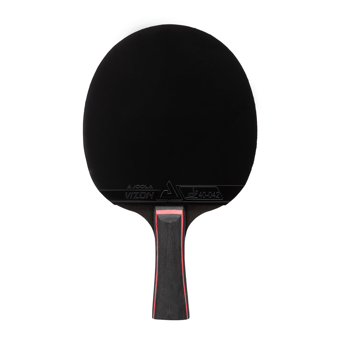 White background, JOOLA Table Tennis Racket with a black surface.