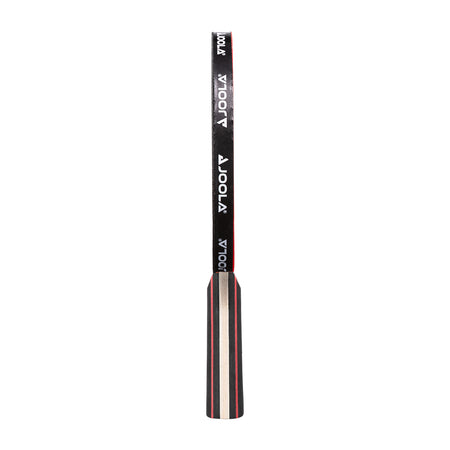 Black and red table tennis racket with JOOLA branding on a white background.