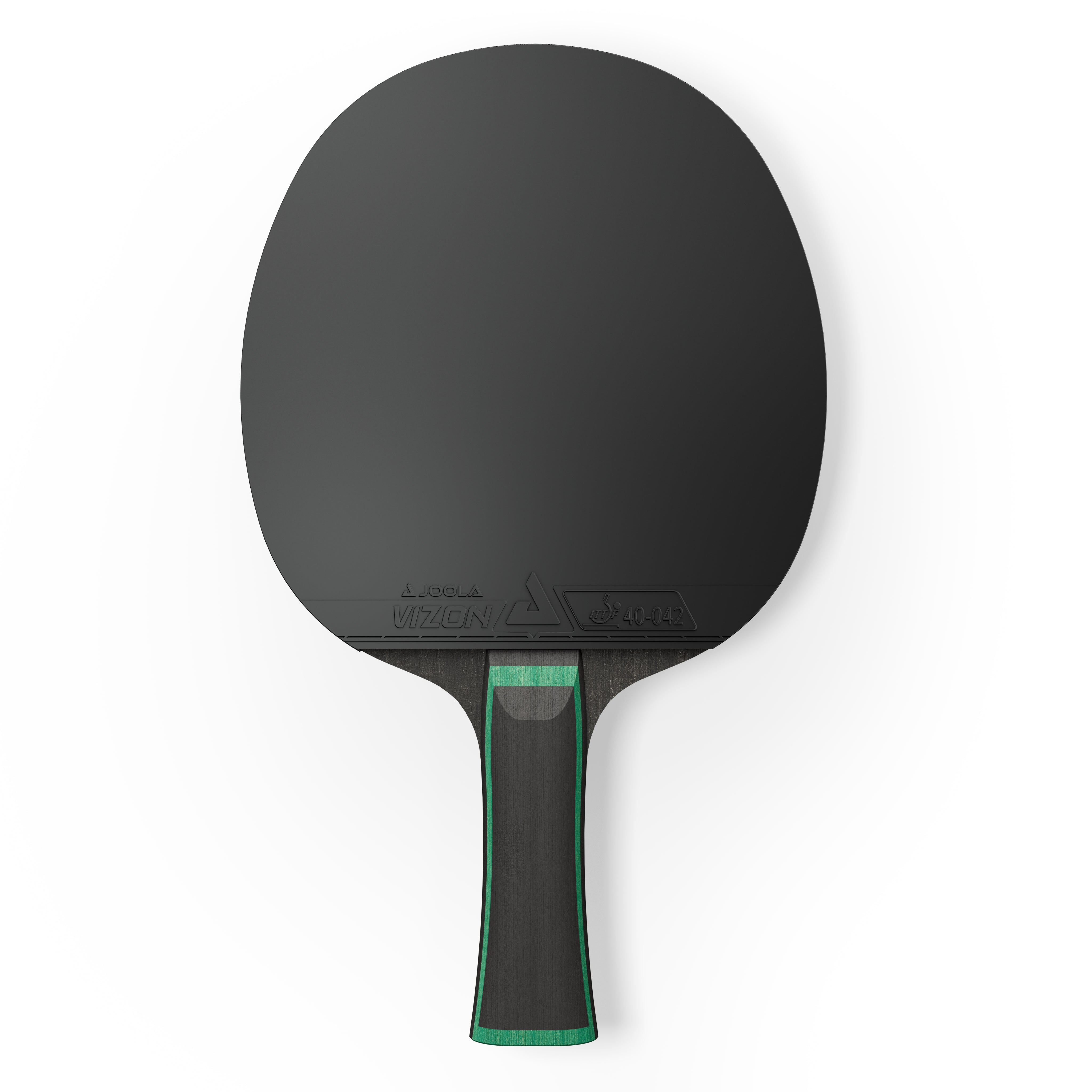 White background, product image of the a JOOLA x Hugo Calderano table tennis blade.