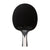 White background, black table tennis racket on a white background.