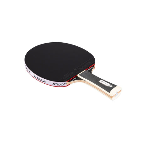 White background, JOOLA Infinity-Z Bottom 34 table tennis racket, black surface.