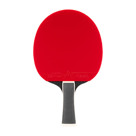 White background, JOOLA Table Tennis racket with red surface.