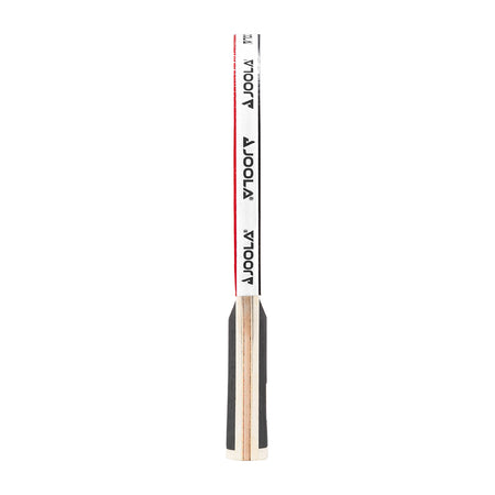 White background, side profile of the JOOLA White Infinity Table Tennis Racket.