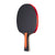 Black JOOLA table tennis racket with black handle on a white background.