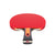 Red JOOLA table tennis racket with black handle on a white background.