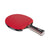 White background, JOOLA Table Tennis racket with a red surface and a black and red handle.