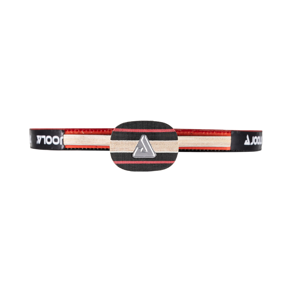 White background, JOOLA table tennis paddle with the JOOLA trinity logo on the bottom.