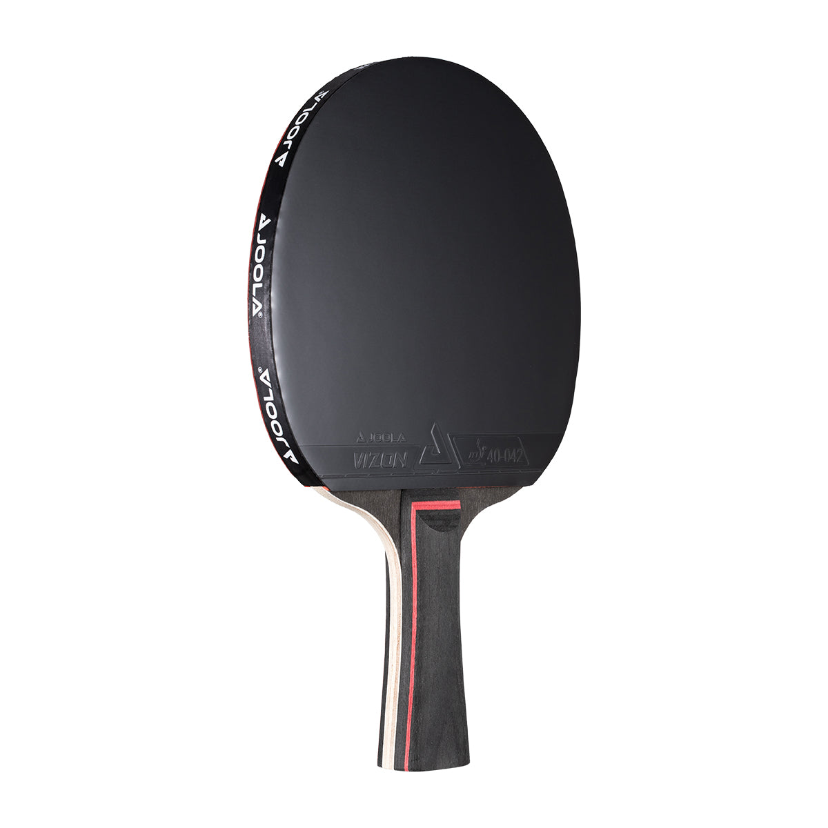 White background, a JOOLA Table Tennis Racket with a black surface.