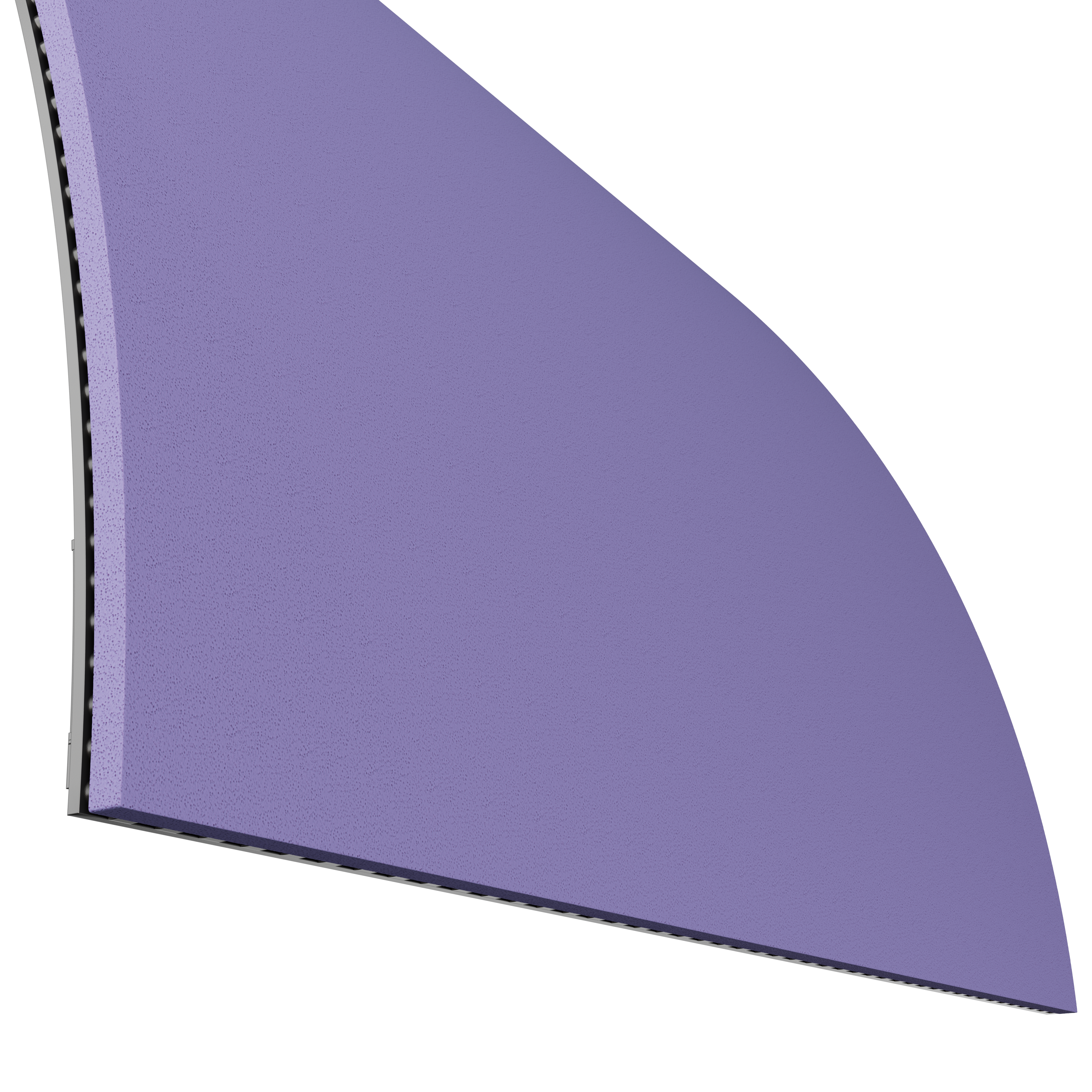 Product image of the purple side of a JOOLA Trinity Hugo Calderano table tennis rubber.