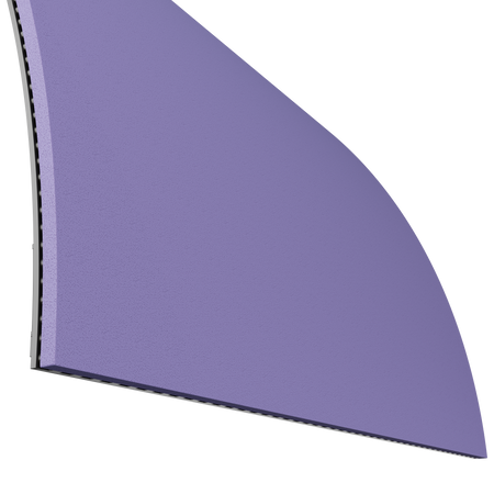 Product image of the purple side of a JOOLA Trinity Hugo Calderano table tennis rubber.