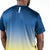 White background, product image showing the back of a JOOLA Men's Competition table tennis shirt, yellow and blue colorway.