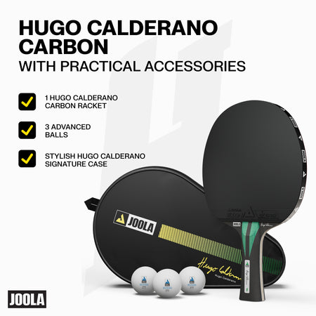 JOOLA Hugo Calderano Carbon Speed Table Tennis Set