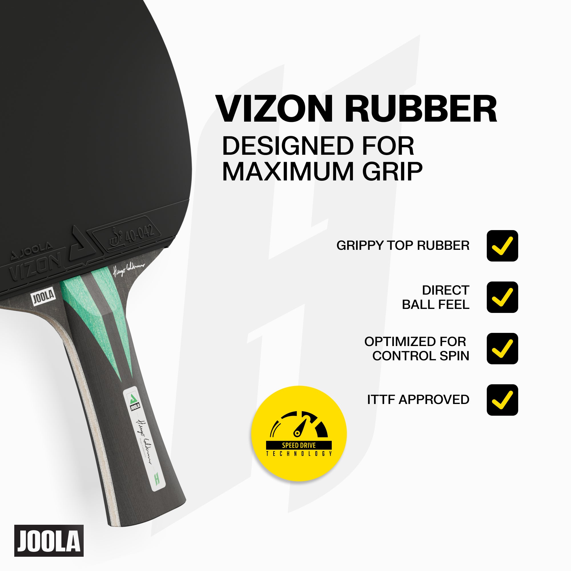 JOOLA Hugo Calderano Carbon Speed Table Tennis Set