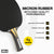 Infographic for talking about the performance benefits of the Micron Rubber on a JOOLA Table Tennis Racket.
