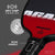 Red and black pickleball paddle with Agassi branding and NFC chip enabled text on a gray background.