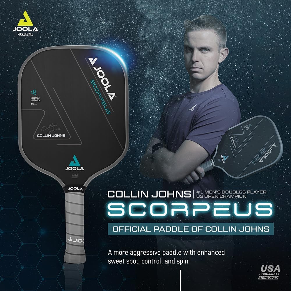 JOOLA Collin Johns Scorpeus CFS 16 Pickleball Paddle
