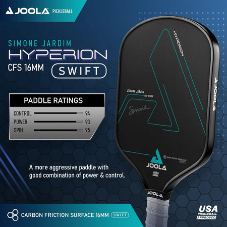JOOLA Simone Jardim Hyperion CFS 16 Swift Pickleball Paddle
