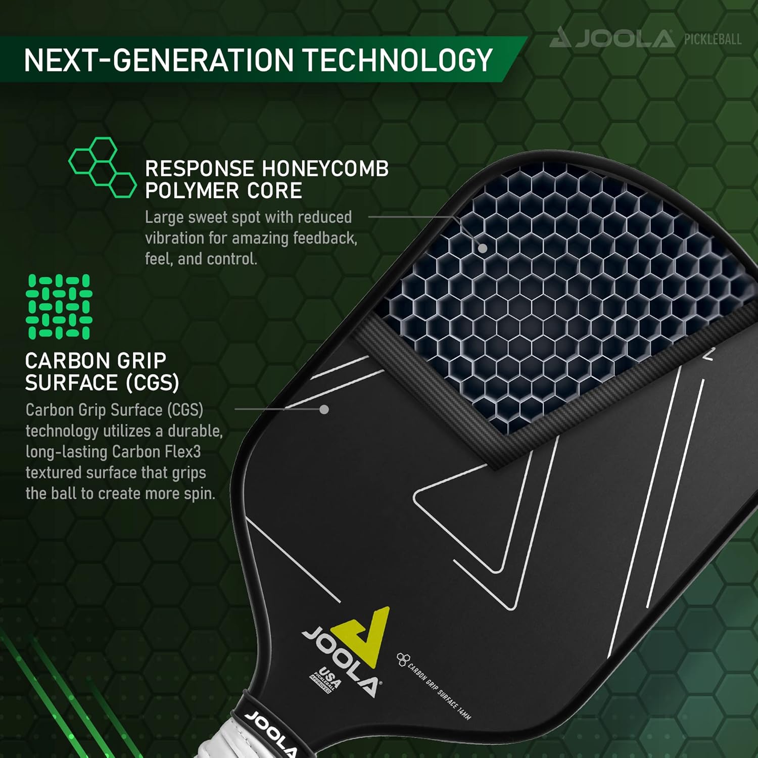 JOOLA Vision CGS 14 Pickleball Paddle