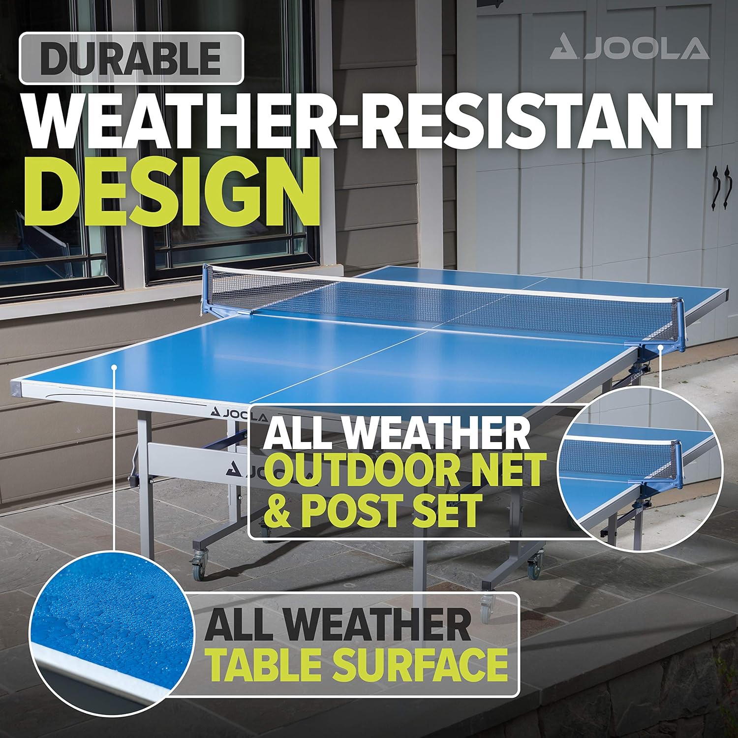 JOOLA Rapid Play Outdoor Table Tennis Table