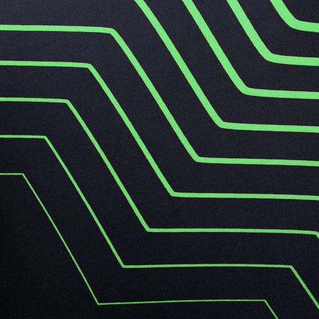 Pattern of green lines on a black background