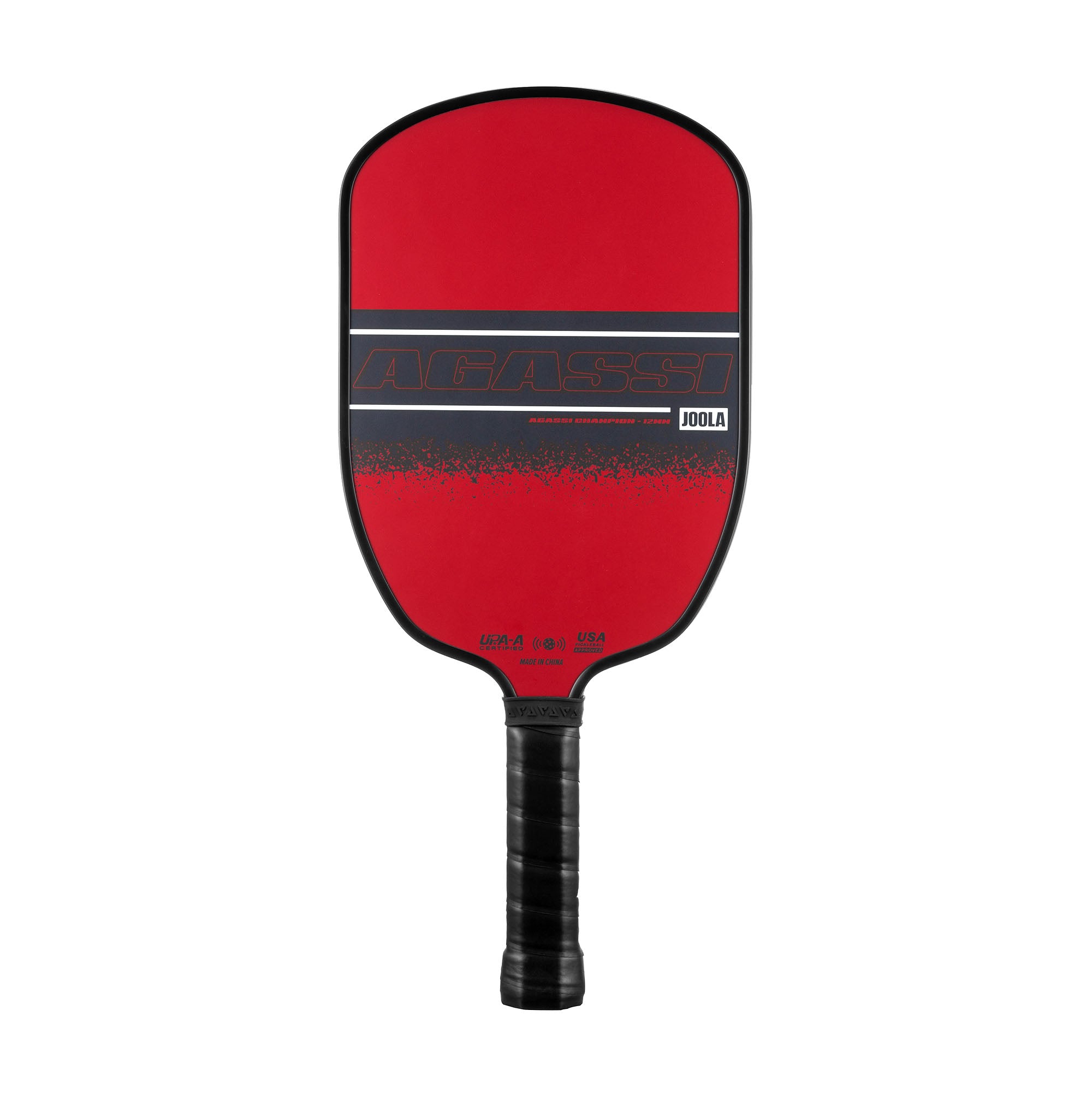 White background, product image of the Agassi x JOOLA Agassi Champion Pickleball Paddle.