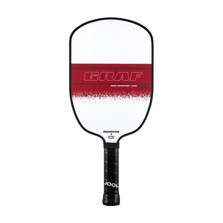 White background, product image of the Agassi x JOOLA Graf Champion Pickleball paddle.