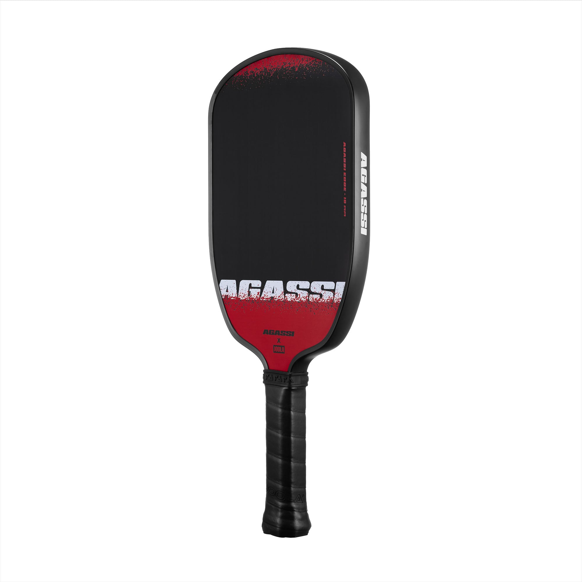 White background, product image of the Agassi x JOOLA Agassi Edge pickleball paddle.