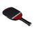 White background, image of the Agassi x JOOLA Agassi Edge pickleball paddle with black grip on the handle.