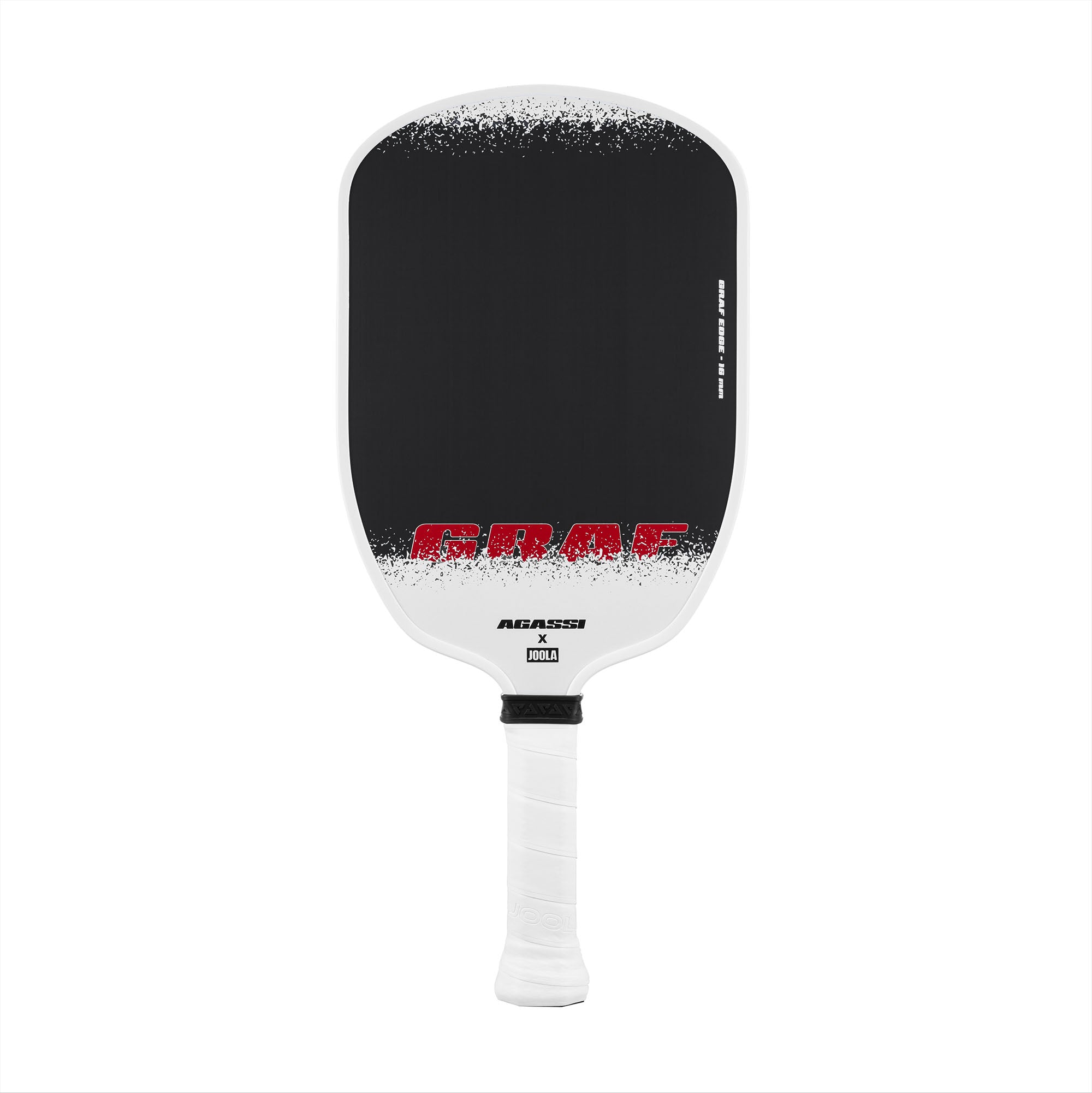 White background image, product image of the Agassi x JOOLA Graf Edge pickleball paddle.