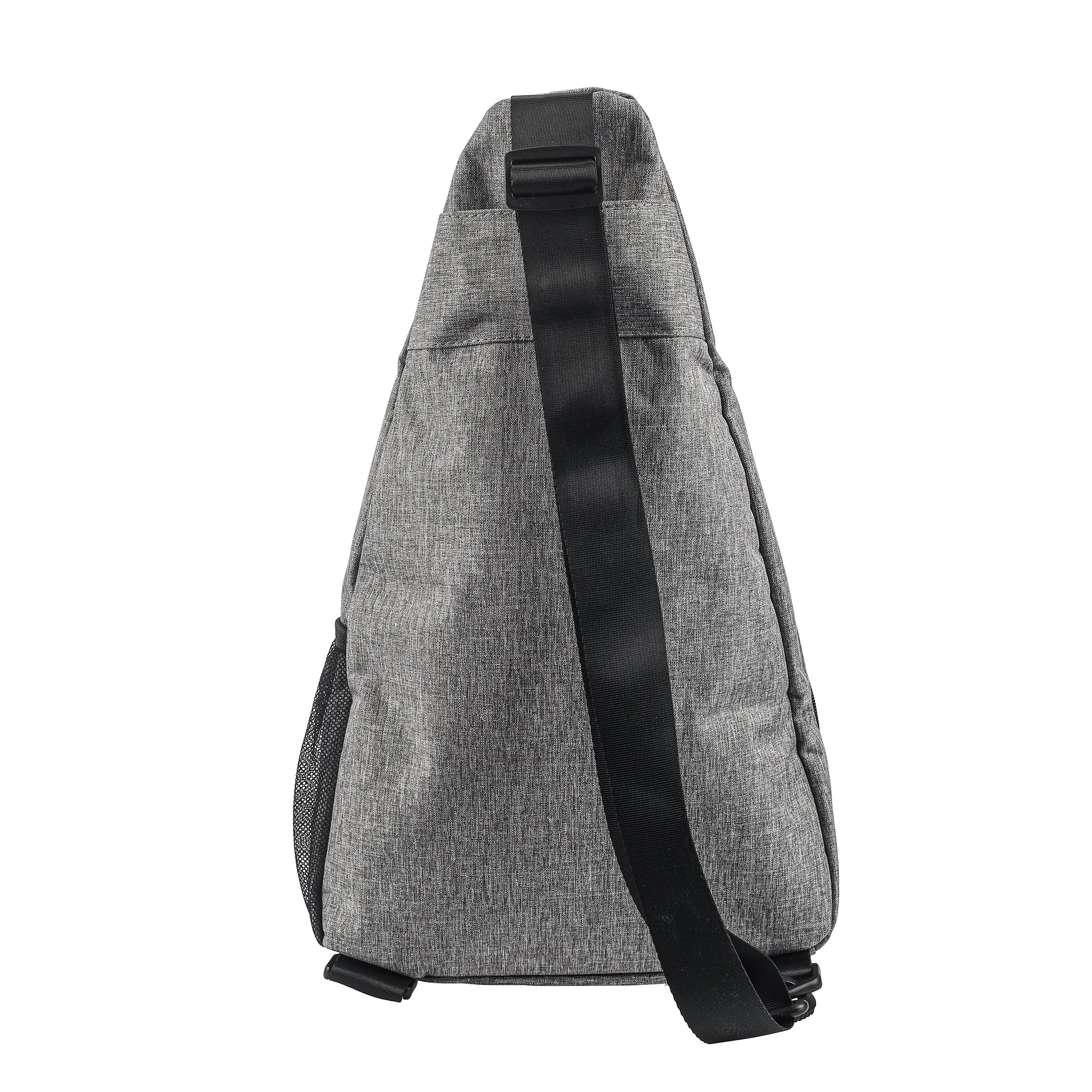 White background, product image of a Gray and Black JOOLA Sling Bag from the JOOLA Astro pickleball paddle set.