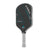 White Background Image: Ben Johns Hyperion C2 Pickleball paddle. Black surface with turquoise lines and Ben Johns' signature. Grey handle and grey edge guard with white JOOLA logo.