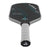White Background Image: Ben Johns Hyperion C2 Pickleball paddle. Black surface with turquoise lines and Ben Johns' signature. Grey handle and grey edge guard with white JOOLA logo.