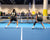 Four people playing doubles at 2025 JOOLA Pickleball Celebration.