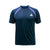 White abckground, product image showing a blocked raglan zulmarin table tennis shirt.