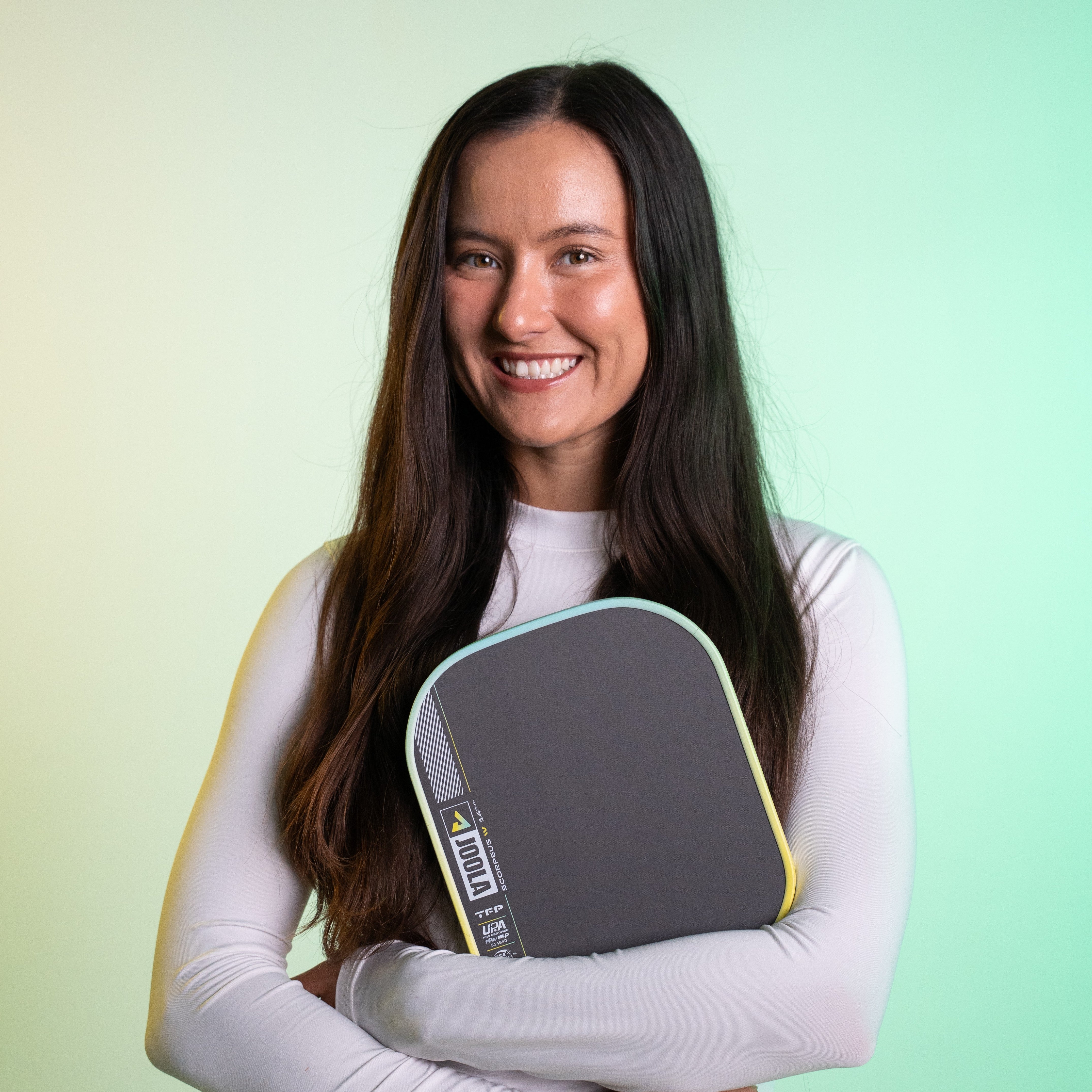 Anna Bright Scorpeus Pro IV 14mm Pickleball Paddle - Lime Pop