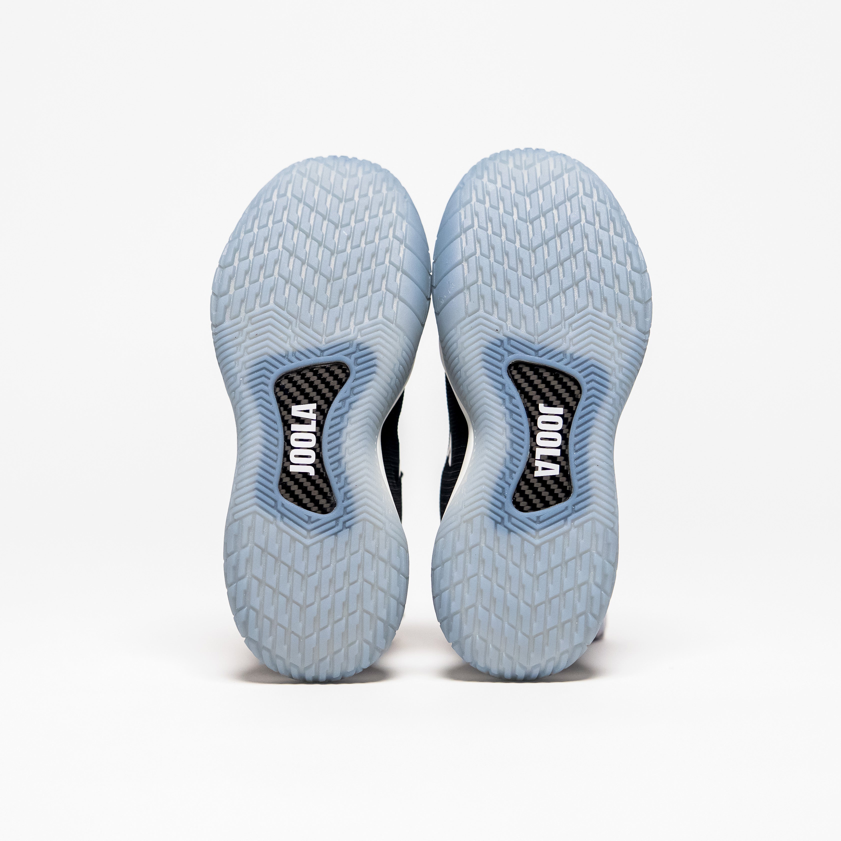 Image showing the bottom of a pair of JOOLA R4LLy pickleball shoes.
