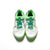 White background, limited-edition green and white women's R4LLy colorway.