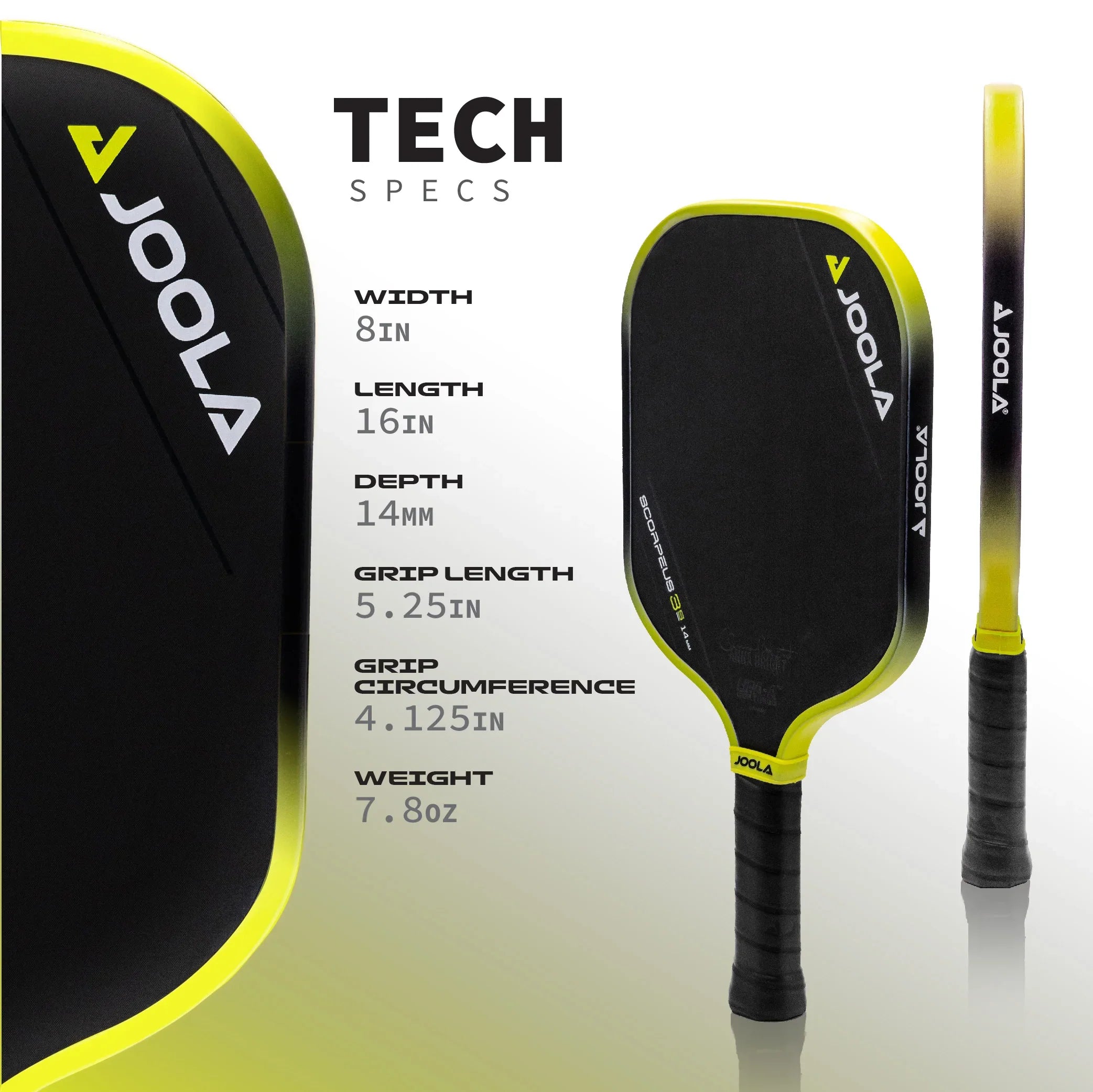 Joola Roti JOOLA Scorpeus 3S 14mm Pickleball Paddle - JOOLA USA