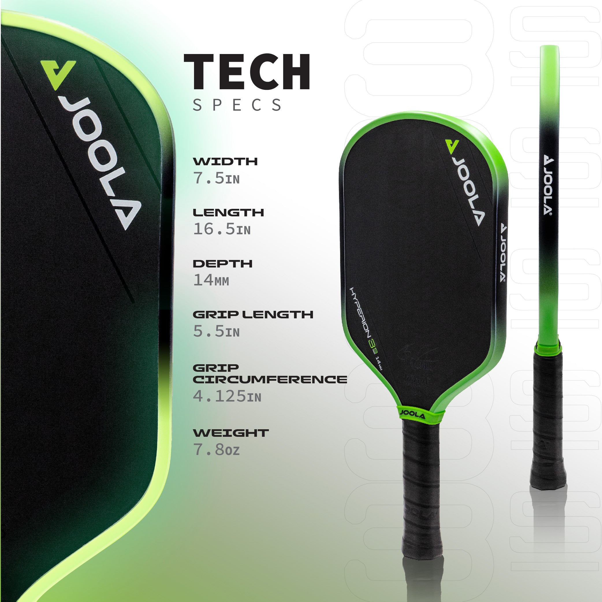 JOOLA Ben Johns Hyperion 3S 14mm Pickleball Paddle - JOOLA USA