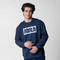 NAVY HEATHER-JOOLA Unisex Fleece Graphic Crew