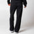 Gray background, image showing the back of a pair of JOOLA Fleece Pants, black.