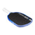White background, product image showing the JOOLA Agassi Pro V pickleball paddle with blue edge guard and white handle.
