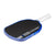White background, product image showing the JOOLA Agassi Pro V pickleball paddle with blue edge guard and white handle.