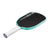 White background, product image of the Graf Pro V with a turquoise edge guard and a white handle.