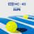 Vertical banner image announcing the JOOLA HC-40 Pickleball being the official ball of DUPR. Close up image of an HC-40 ball on a pickleball court.