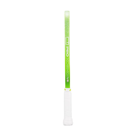 White background, product image showing the green edge guard and white handle of the JOOLA Kosmos Pro V.