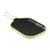 White background, product image of the JOOLA Kosmos Pro V pickleball paddle with white handle and green edge guard.