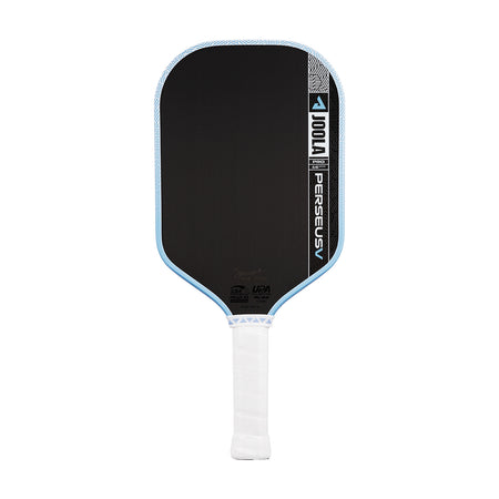 White background, product image of the blue version of the JOOLA Perseus Pro V.