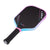 White background, angled product image of the JOOLA Pink Perseus 3S pickleball paddle, blue and pink edge guard.