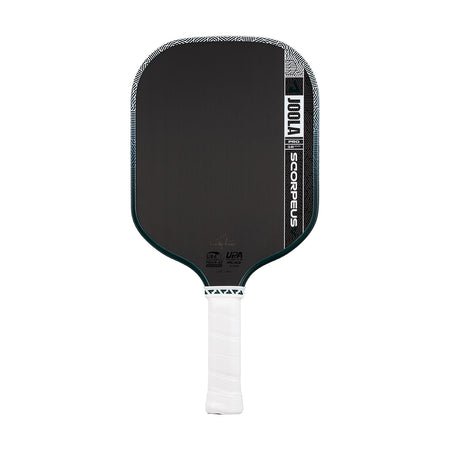 White background, product image of the JOOLA Scorpeus Pro V 16mm pickleball paddle.
